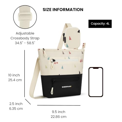 Image of Sherpani Sadie, Nylon Crossbody Bag for Women, Shoulder Bag (Terrazzo)