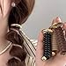 6 Pcs Braided Telephone Wire Hair Bands Elegant Spiral Hair Ties Phone Cord Hair Coils No Crease Hair Bands Ponytail Holders Hair Accessories for Women Thin Thick Hair Party Daily Use