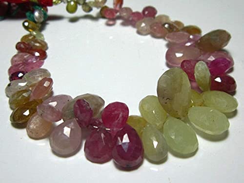 Saphir naturel africain en perle poire briolette 135 carats pour création de bijoux