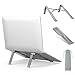 Produktbild Aluminium faltbarer Laptop Ständer(kommt mit eine kostenlose Aufbewahrungstasche), Ergonomischer Notebook Ständer, Tragbarer Laptopständer kompatibel mit iPad, MacBook, Dell, HP usw, Space Grau