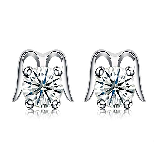 Bijoux élégants de boucles d'oreilles en argent pur 925