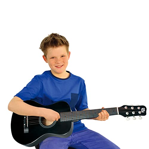 Cb Sky 30" Wooden Black Acoustic Guitar For Kids/Boys/Girls/Beginners/Guitar For Age 3-5 5-9 (Black) #TOP4