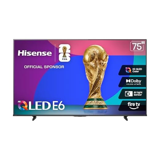 Hisense 75" E6 Hi-QLED 4K Fire TV