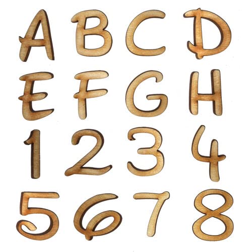 Wooden Letters Large Small Comic Fun 2cm-40cm 4mm Thick MDF Craft Extra Large for Scrapbooks, Home Decoration, Signs, Nursery Décor and Wall Art (30 cm)