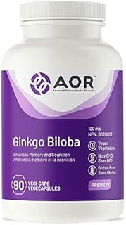 AOR - Ginkgo Biloba 90 Capsules - Enhances Memory and Cognition