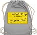 Shirtracer Wandern Laufen Joggen Zubehör - Marathon - Unisize - Hellgrau - WM110 - WM110 - Turnbeutel und Stoffbeutel aus Baumwolle