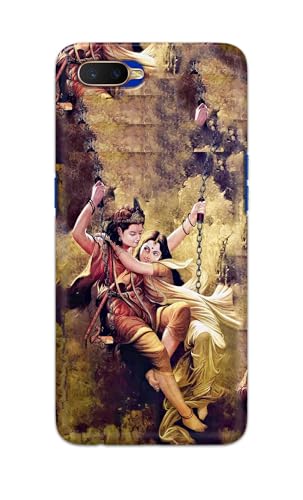 Image of Printed Hard Back Cover for Oppo K1 Back Cover (Radha Krishna Love -J1) -190724(EA)