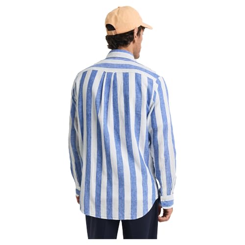 Vêtements GANT REG COTTON LINEN BOLD STRIPE SHIRT pour Accessoires - vue 3