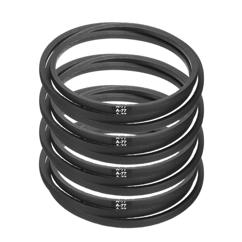 Image of uxcell 4pcs A77 or 4L790 Classic Wrapped Rubber V-Belt, 77 inch(1956mm) Inside Circumference, A Profile V Belt