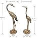 Tricune Metal Crane Ring Holder Stand for Jewelry, Engagement and Wedding Ring Display, Gold Decorative Ornaments Home Decor for Living Room, Bedroom, Desktop, Cabinets