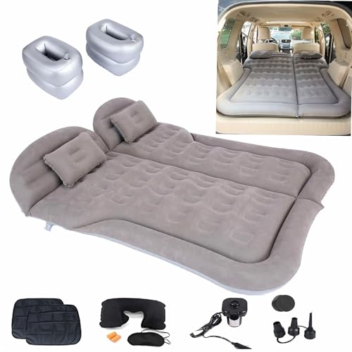 Onirii SUV Air Mattress,Thickened Flocking Inflatable Car Camping Air Mattress ...