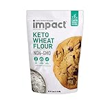 IMPACT Keto Wheat Flour – All-Natural Keto Wheat Flour Blend, Non-GMO, 2 Net Carbs, 45% Fewer Calories, Substitute for Conventional Wheat Flour | 1.5 lb Pouch