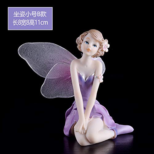 Amazon.co.jp: ヨーロッパの樹脂製天使の妖精人形の装飾品 家の装飾 車