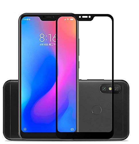 Image of Tempered Glass Screen Protector Compatible For Mi Redmi Note 6 with Edge to Edge Coverage and with Easy Installation Kit