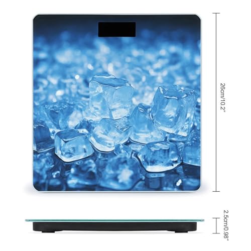 Báscula digital azul de alta precisión para baño miniatura 2