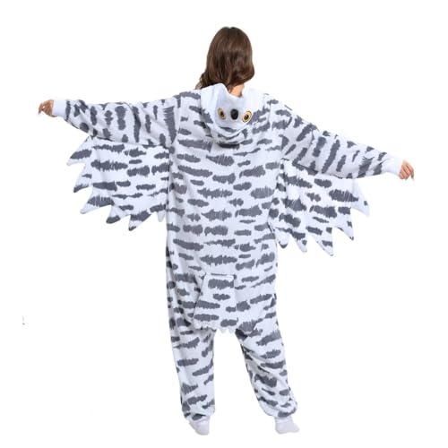 LBJR Erwachsene Cosplay Schlafanzug Tierkostüme Jumpsuit Onesie Nachtwäsche Overall Fasching Karneval Halloween Pyjama