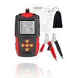 車用 バッテリーチェッカー カーバッテリー バッテリーテスター バッテリー チェック テスト 車 バイク ccas 容量 テスター 12V 24V (レッド)