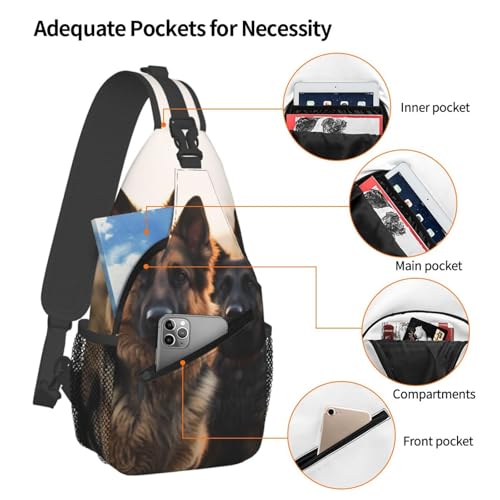 Bolso cruzado deportivo para hombre negro miniatura 4