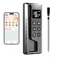 Paneceia Meat Thermometer Digital Wireless, 800FT Long Range Bluetooth Cooking Thermometer, Food Thermometer for Remote Monitoring of Grill, Oven, Smoker, Air Fryer, Rotisserie, iOS & Android App