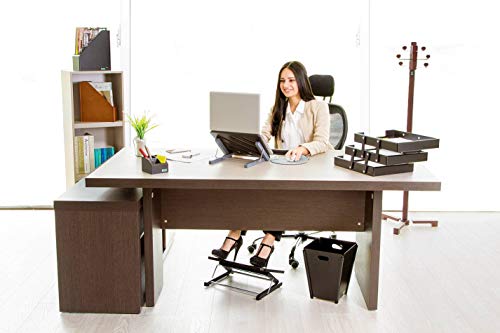 Artecma – Adjustable Under Desk Footrest – Ergonomic Foot Rest With 3 Height Position - 30 Degree Tilt Angle Adjustment For Home Office, Improves Posture And Circulation | Eco Friendly Made Of Wood #TOP6