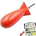 5 Pieces Fishing Bombs, Carp Fishing Feeder with Rocket Shape - Fish Lure Large Rockets Shape Fish Feeder for Attracting A Lot of Fish and Good Assistant, 5.5×5.5×14.5cm