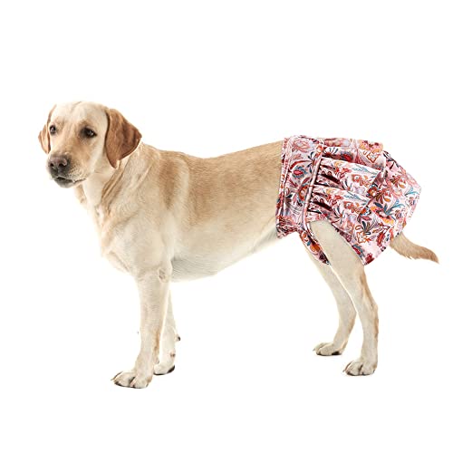 Durable Dog Diapers Female, Reusable Doggie Diapers, Washable Dog Diaper, Female Dog Diaper, Diapers Female Dogs, Highly Absorbent Puppy Pants, Female Doggy Diapers Heat Period -3 Packs, S (2234) #TOP6