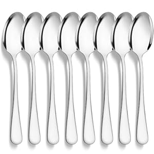 CoKeeSun Teelöffel Set, 8 Stück Edelstahl