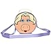 Disney Bag, Crossbody, Round, The Muppets Miss Piggy Face Character Close Up, Lavender, Vegan Leather