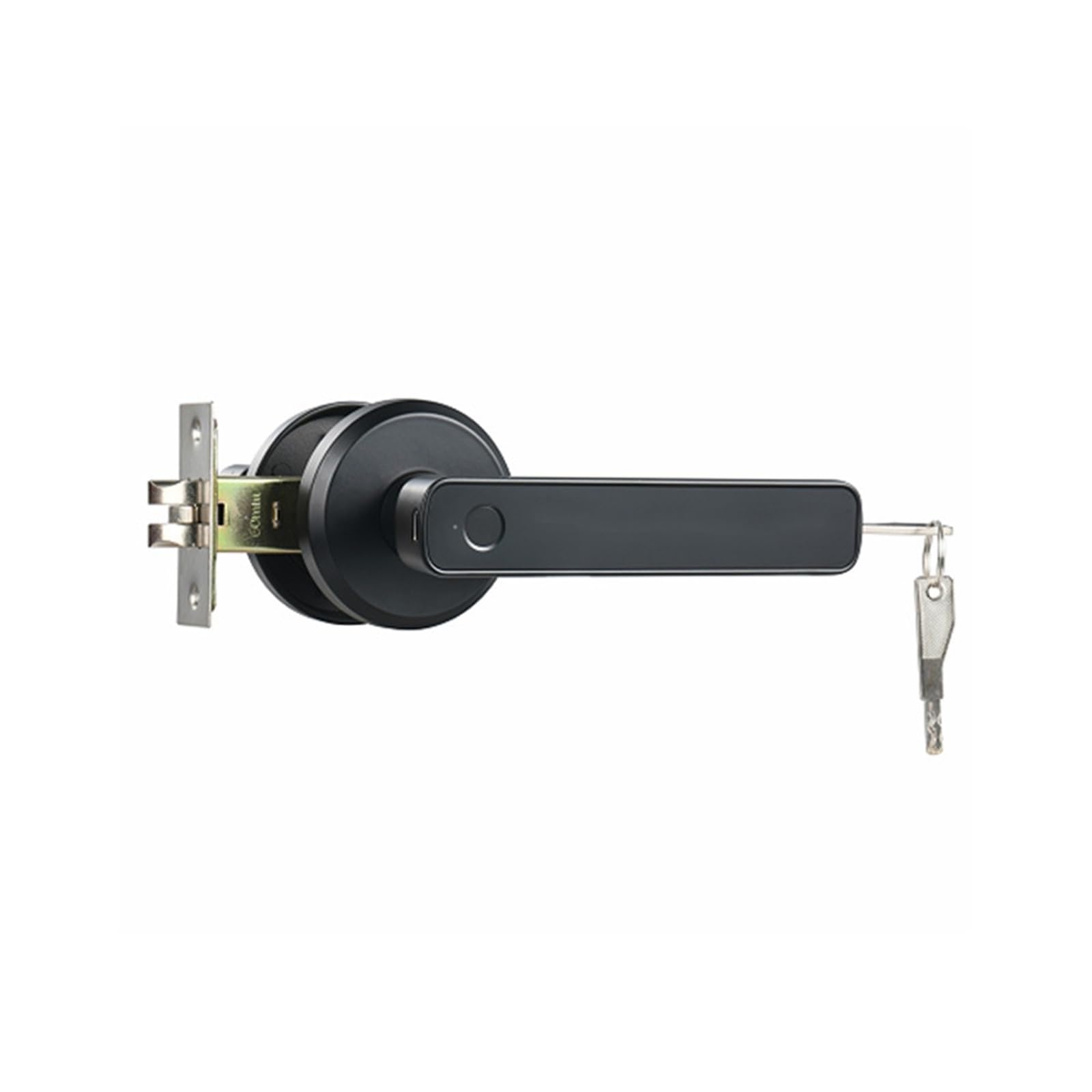 JVDDI Smart Door Handle, Door Knob Fingerprint Lock with Handle Passcode Biometric Keyless Entry Use for Bedroom Office(Fingerprint)