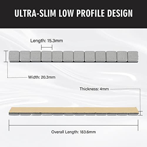 Proeze Wheel Weights Gray 1/4Oz, 72 Oz/Box,0.25 Ounce Stick On Wheel Weights For Cars, Trucks, Suvs, Motorcycle And Others #TOP3