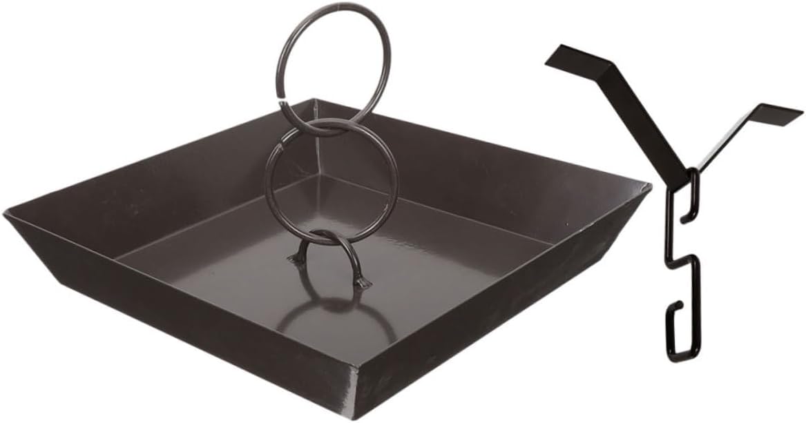 Mikikit 1set Rain Chain Catch Basin and Hooks Decorative Outdoor Water Drainage for Gardens and Patios Easy Assembly Rain Chain Pendant for Home and Garden Decor