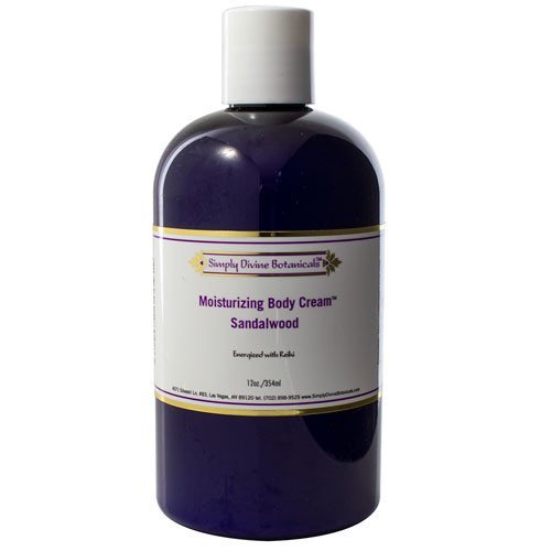 Too Thick To Be Called a Lotion! Moisturizing Body Cream - Sandalwood 12 oz by Simply Divine Botanicals