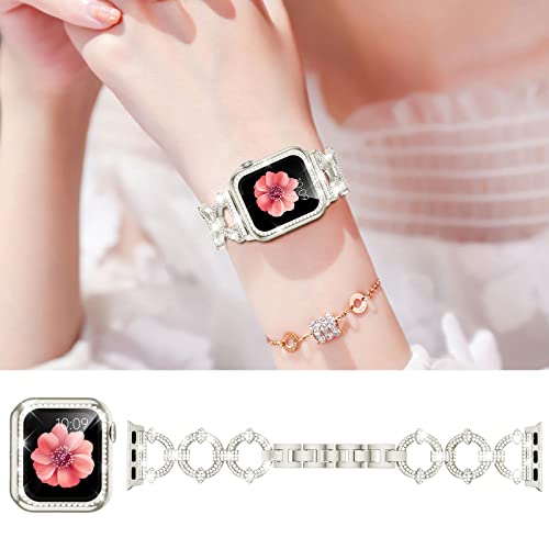 Image of Mesime Bling Jewelry Band Compatible with Apple Watch Bands for Women