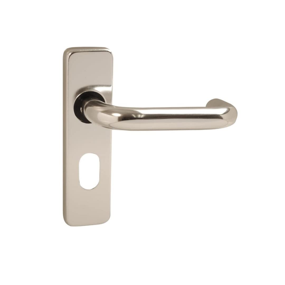 Vibe Gray Round Bar Lever Oval On Satin Anodised Aluminium Door Handle Round Bar Lever Oval On Satin Anodised Aluminium For Internal Doors