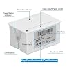 Hyuduo 58mm Thermal Receipt Printer Embedded Micro USB TTL Serial Port 5-9V with Paper Support for POS Systems