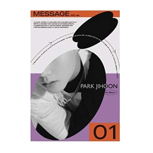 Park Jihoon Message 1st Album ME Version CD+1p Poster+1p Folding Poster On Pack+80p PhotoBook+1p MOTD Card+1 Ask PhotoCard+1p Deco Sticker+Message PhotoCard SET+Tracking Kpop Sealed