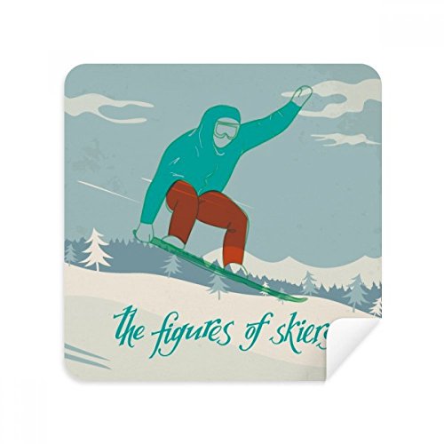 Chiffon de nettoyage ski en suède pour écran de téléphone et lunettes DIYthinker 2Pcs