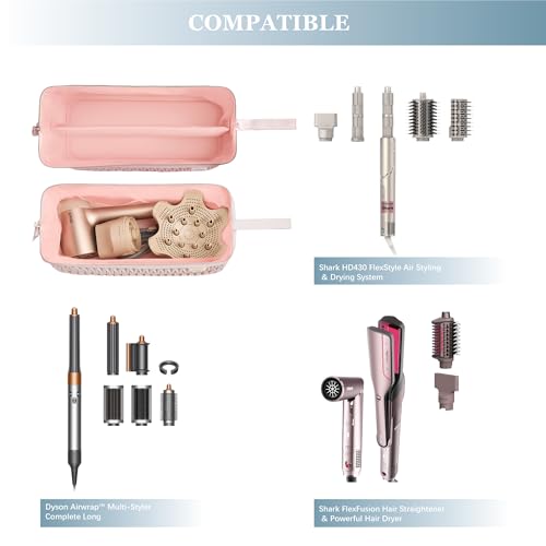 Image of Leudes Dy son Airwrap Travel Case for Shark Flex Style Fusion Hair Dryer