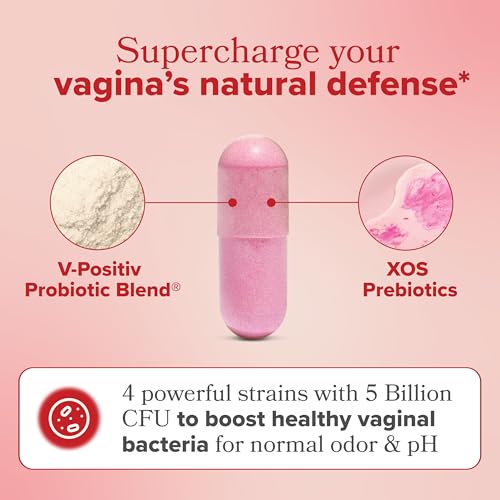 o positiv uro vaginal probiotics for women ph balance with prebiotics amp lactobacillus probiotic blend - vaginal health supplement - promote healthy vaginal odor amp vaginal flora 60 count pack of 1