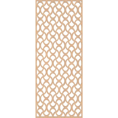 Image of Resort Decorative Pierced Fretwork Wood Wall Panels, 13 3 /8 inchW x 34 3 /8 inchH x 3 /8 inchT, Hickory