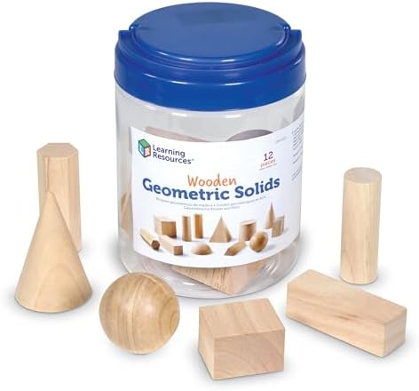 Learning Resources Wooden Geometric Solids