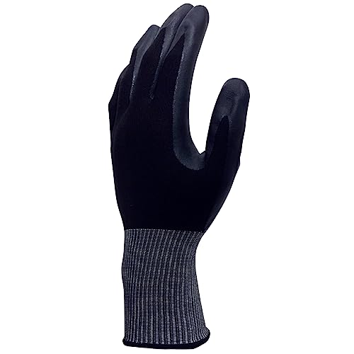 COVERWORK 水に濡れても滑りにくいニトリルゴム背抜き手袋 FT-3335-1P LL