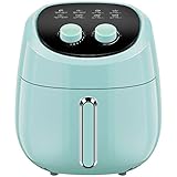 Air Fryer, Digital Hot Air Fryers Cooker Classic Timer and Temperature Control Airfryer Nonstick Basket Freidora de Aire Easy to Use Mini Air Fryer Auto Shut-off 4.5 QT Blue Air Fryer