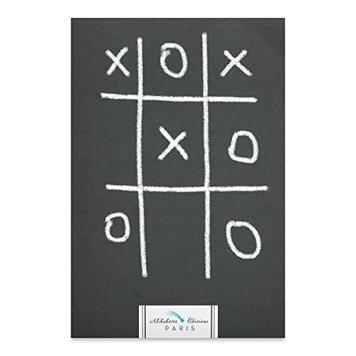 Alibabette Editions Paris - Morpion (Tic Tac Toe) - Art Book - 240 Pages, 8.25 by 5.7 inches, Bodoni Binding lays Flat When Open
