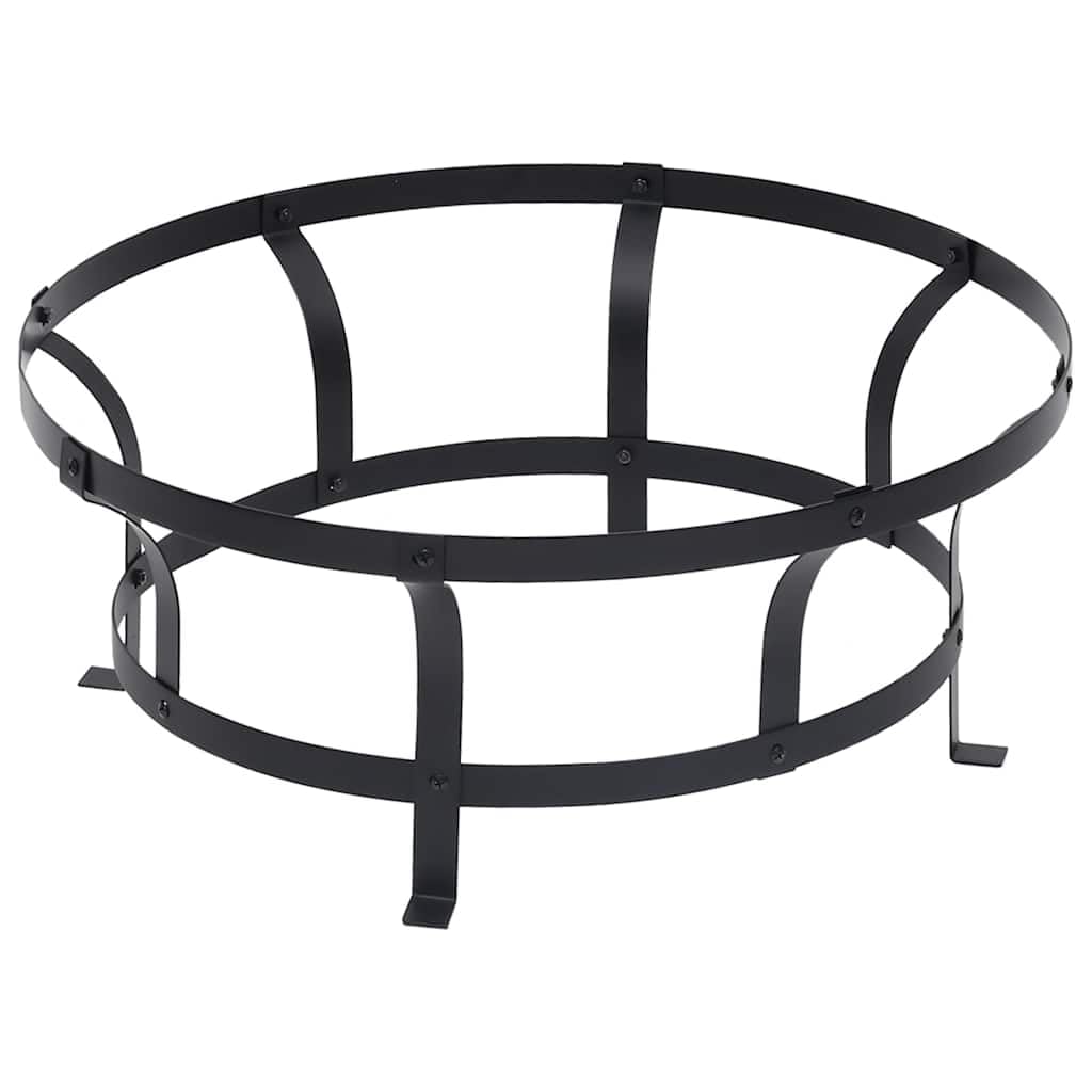 Garten-Feuerschale mit Grill Edelstahl 76 cm, inklusive Schürhaken, Eisen-Bratrost und Feuerschutzdeckel, hitzebeständiger Stahl, Funkenflugschutz, für Terrasse und Hinterhof