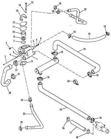 A.A Mercury MerCruiser Thermostatgehäuse 23-806922 : Amazon ...