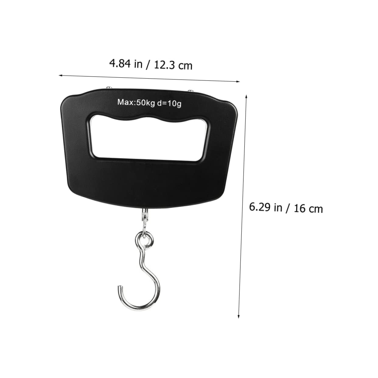 SUPVOX Electronic Scale for Kitchen Travel 50kg Capacity Portable Digital Weight Scale Non-Slip Hanging Hook for Food Fishing Shopping