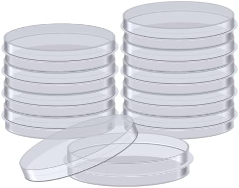 BIPEE Polystyrene Petri Dish 35 x 12mm, Sterile, Pack of 10, Plastic Petri Dishes with Lids,Mycology Supplies agar Plates- Perfect for Cultivating Microbes