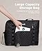 pecute Hundetasche für Kleine Hunde 4kg, Tragetasche Hund Hundetragetasche Leichte, Faltbare Hundetransportbox, Katzen Transporttasche für Unterwegs, Schwarz