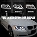 SPEC-D TUNING Black Dual Projector Headlights with 3D LED Tube and Startup Animation Compatible with 2006-2011 BMW 3-Series E90 Sedan/E91 Wagon, Left + Right Pair Headlamps Assembly